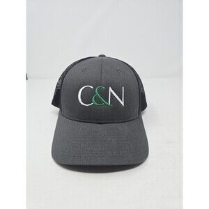 C & N Banking Pennsylvania Mens Mesh SnapBack Hat Cap Gray/Black NWOTs